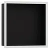 Image de hansgrohe XtraStoris 56098700 Niche murale encastrée individuelle avec cadre design Blanc mat 30,5 x 30,5 x 10,2 cm