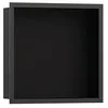 Image de hansgrohe XtraStoris Individual Niche Murale Noir Mat avec Cadre Design 300x300x100 mm, 56098; Coloris: Noir brossé