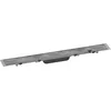 Image de hansgrohe RainDrain Rock - Caniveau de douche linéaire 600 mm, Siphon de sol découpable et carrelable, 56029000