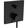Image de hansgrohe Finoris 76416670 Mitigeur monocommande pour baignoire encastré avec combinaison de sécurité intégrée conforme à la norme EN1717 Noir mat