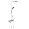 Image de hansgrohe Pulsify S Colonne de douche en applique avec bec déverseur, Mitigeur thermostatique, 24230000,