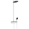 Image de hansgrohe Pulsify S - Colonne de douche avec mitigeur thermostatique, douche pluie (  260mm) avec robinet, douchette, support, flexible de douche, barre et douche de tête ronde 2 jets, Blanc mat