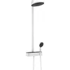 Image de hansgrohe Pulsify S - Colonne de douche économie d'eau (EcoSmart) avec mitigeur thermostatique, douche pluie (  260mm), douchette, support, flexible de douche, barre et douche de tête, Blanc mat