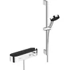 Image de hansgrohe Pulsify S - Set de douche, Ensemble de douche avec mitigeur thermostatique, douchette, barre de douche 65cm, support et flexible de douche 160cm, Pommeau de douche avec 3 jets, Chromé