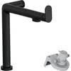 Image de hansgrohe Robinet de cuisine Aqittura M91 avec filtre à eau, robinet 3 voies avec bec hauteur 240 mm, réglable en 2 niveaux à 60° ou 110°, 1 type de jet, noir mat