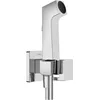 Image de hansgrohe Douchette bidette E avec 1 type de jet économie d'eau (EcoSmart), incl. clapet anti-retour, support et tuyau de douche 1,25 m, pour eau froide, Chromé, 29231000
