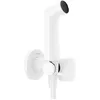 Image de hansgrohe Douchette bidette S avec 1 type de jet économie d'eau (EcoSmart), incl. clapet anti-retour, support et tuyau de douche 1,25 m, pour eau chaude, Blanc mat, 29232700