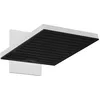 Image de hansgrohe Pulsify E - Douche de tête économie d'eau 8 l/min (EcoSmart), Douche de pluie carrée (260 x 260 mm), avec bras de douche, Pommeau de douche avec 2 types de jet pour montage au mur, Blanc mat