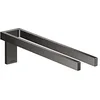 Image de AXOR Porte-serviettes rectangulaire universel à double poignée en chrome noir poli 42622330