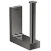 Image de AXOR Porte-papier toilette rectangulaire universel en chrome poli noir 42654330