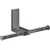 Image de AXOR Porte-papier toilette rectangulaire universel double en chrome poli noir 42657330