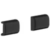 Image de AXOR 42871670 Lot de 2 housses universelles SoftSquare pour rail Noir mat