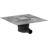 Image de hansgrohe RainDrain Brilliance - Siphon de douche 10 x 10 cm à carreler, Siphon de sol carrelable, Acier inoxydable brossé, 56250800
