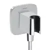 Image de hansgrohe Fixfit Porter Q Support de douchette avec raccord de flexible, 26887000,