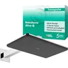 Image de hansgrohe Raindance Alive Q 24551000 Pommeau de douche, à économie d'eau, avec bras de douche, 340 x 210 mm, 2 types de jets, pour montage mural, fonction anti-calcaire, chrome