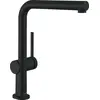 Image de hansgrohe 72859670 Talis M54 Mitigeur de Cuisine monocommande 270, Basse Pression/Chauffe-Eau Ouvert, 1 Jet Noir Mat