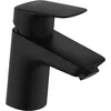Image de hansgrohe Logis - Mitigeur de lavabo avec tirette et vidage, économie d'énergie (CoolStart), Robinet de salle de bain avec hauteur sous bec 70 mm, économie d'eau (EcoSmart), Noir mat, 71072670