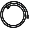 Image de hansgrohe Designflex - Flexible de douche textile universel 1,60 m, tuyau de douche avec protection anti-pliure et écrou tournant anti-torsion, avec joints d'étanchéité, Noir mat