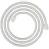 Image de hansgrohe Designflex - Flexible de douche textile universel 2,00 m, tuyau de douche avec protection anti-pliure et écrou tournant anti-torsion, avec joints d'étanchéité, Blanc mat