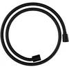 Image de hansgrohe Designflex - Flexible de douche textile universel 1,25 m, tuyau de douche avec protection anti-pliure et écrou tournant anti-torsion, avec joints d'étanchéité, Noir mat