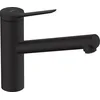 Image de hansgrohe Zesis M33 - Mitigeur de cuisine basse pression, 1 jet, Robinet avec hauteur sous bec 150 mm, Robinetterie avec bec pivotant, Noir mat, 74806670