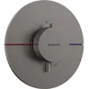 Image de hansgrohe ShowerSelect Comfort S - Mitigeur thermostatique, Robinet encastré avec arrêt de sécurité (SafetyStop) à 40°C, Thermostat rond, 3 sorties, Noir chromé brossé
