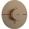 Image de hansgrohe ShowerSelect Comfort S - Mitigeur thermostatique, Robinet encastré avec arrêt de sécurité (SafetyStop) à 40°C, Thermostat rond, 3 sorties, Bronze brossé