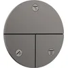 Image de hansgrohe ShowerSelect Comfort S - Robinet d'arrêt pour la montage encastré de mitigeurs thermostatiques ShowerSelect Comfort (3 fonctions), Noir chromé brossé, 15558340