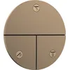 Image de hansgrohe ShowerSelect Comfort S - Robinet d'arrêt pour la montage encastré de mitigeurs thermostatiques ShowerSelect Comfort (3 fonctions), Bronze brossé, 15558140