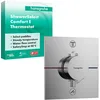 Image de hansgrohe ShowerSelect Comfort E - Mitigeur thermostatique, Robinet encastré avec arrêt de sécurité (SafetyStop) à 40°C, Thermostat carré, 2 sorties, Chromé
