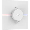 Image de hansgrohe ShowerSelect Comfort E - Mitigeur thermostatique, Robinet encastré avec arrêt de sécurité (SafetyStop) à 40°C, Thermostat carré, 3 sorties, Blanc mat