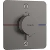 Image de hansgrohe ShowerSelect Comfort Q - Mitigeur thermostatique incl. combinaison de sécurité intégrée, Robinet encastré avec arrêt de sécurité (SafetyStop) à 40°C, Thermostat 2 sorties, Noir chromé brossé