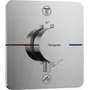Image de hansgrohe ShowerSelect Comfort Q - Mitigeur thermostatique incl. combinaison de sécurité intégrée, Robinet encastré avec arrêt de sécurité (SafetyStop) à 40°C, Thermostat 2 sorties, Chromé