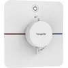 Image de hansgrohe ShowerSelect Comfort Q - Mitigeur thermostatique, Robinet encastré avec arrêt de sécurité (SafetyStop) à 40°C, Thermostat 1 sortie, Blanc mat