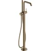 Image de hansgrohe Tecturis S - Mitigeur baignoire sur pied, Robinet baignoire 2 sorties avec douchette, Mitigeur monocommande, Bronze brossé