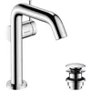 Image de hansgrohe Tecturis S Fine - Mitigeur de lavabo avec vidage Push-Open, économie d'énergie (CoolStart), Robinet de salle de bain avec hauteur sous bec 150mm, économie d'eau (EcoSmart+), Chromé, 73340000