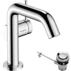 Image de hansgrohe Tecturis S Fine - Mitigeur de lavabo avec tirette et vidage, économie d'énergie (CoolStart), Robinet salle de bain avec hauteur sous bec 110mm, économie d'eau (EcoSmart+), Chromé, 73323000