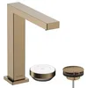 Image de hansgrohe Tecturis E - Mitigeur de lavabo avec garniture de vidage, économie d'énergie (CoolStart), Robinet salle de bain, hauteur sous bec 173 mm, économie d'eau (EcoSmart+), Bronze brossé, 73053140