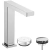 Image de hansgrohe Tecturis E - Mitigeur de lavabo 2 trous avec garniture de vidage, économie d'énergie (CoolStart), Robinet salle de bain, hauteur sous bec 173 mm, économie d'eau (EcoSmart+), Chromé, 73053000