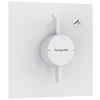 Image de hansgrohe DuoTurn E - Mitigeur de douche encastré, Robinet douche carré 1 sortie, Mitigeur monocommande pour iBox universal 2, Blanc mat, 75617700