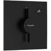 Image de hansgrohe DuoTurn E - Mitigeur de douche encastré, Robinet douche carré 1 sortie, Mitigeur monocommande pour iBox universal 2, Noir mat, 75617670