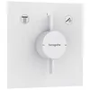Image de hansgrohe DuoTurn E - Mitigeur de douche encastré, Robinet douche carré 2 sorties, Mitigeur monocommande pour iBox universal 2, Blanc mat, 75417700
