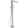 Image de hansgrohe Tecturis E - Mitigeur baignoire sur pied, Robinet baignoire 2 sorties avec tuyau 1,25m et douchette (2 jets), Mitigeur monocommande, Blanc mat, 73445700