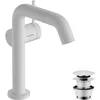 Image de hansgrohe Tecturis S Fine - Mitigeur de lavabo avec vidage Push-Open, économie d'énergie (CoolStart), Robinet salle de bain avec hauteur sous bec 150mm, économie d'eau (EcoSmart+), Blanc mat, 73340700