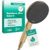 Image de hansgrohe Raindance Alive Select S 24511140 Pommeau de douche à économie d'eau 7,1 l/min (EcoSmart) 3 types de jet (PowderRain) avec fonction anti-calcaire Bronze brossé