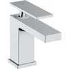 Image de hansgrohe Tecturis E - Mitigeur de lavabo sans tirette ni vidage, économie d'énergie (CoolStart), Robinet de salle de bain avec hauteur sous bec 80 mm, économie d'eau (EcoSmart+), Chromé