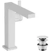 Image de hansgrohe Tecturis E Fine - Mitigeur de lavabo avec vidage Push-Open, économie d'énergie (CoolStart), Robinet de salle de bain avec hauteur sous bec 150 mm, économie d'eau (EcoSmart+), Blanc mat