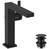 Image de hansgrohe Tecturis E Fine - Mitigeur de lavabo avec vidage Push-Open, économie d'énergie (CoolStart), Robinet de salle de bain avec hauteur sous bec 150 mm, économie d'eau (EcoSmart+), Noir mat