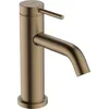 Image de hansgrohe Tecturis S - Mitigeur de lavabo eau froide sans tirette ni vidage, Robinet de salle de bain avec hauteur sous bec 80 mm, économie d'eau (EcoSmart+), Bronze brossé, 73313140