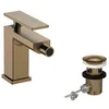 Image de hansgrohe Tecturis E - Mitigeur bidet avec tirette et vidage, Robinet bidet, Robinet de salle de bain avec hauteur sous bec 100 mm, Bronze brossé, 73200140
